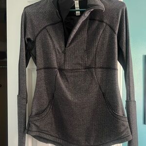 Women's Lululemon Charcoal Quarter-Zip Jacket